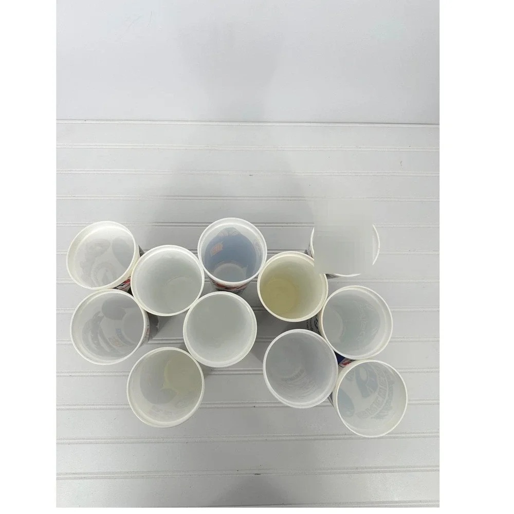 Vintage MLB Baseball Team‎ Plastic Icee Cups Lot of 10 Souvenir Stadium 6.5